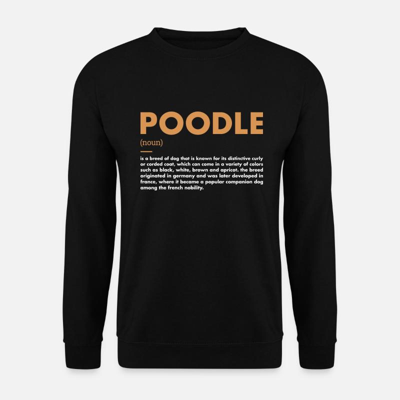 Poodle Definition - Unisex Pullover - Schwarz