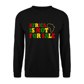 africa is not for sale - Sweat-shirt Unisexe - noir - Devant - Alina (178cm) & Michal (187cm)