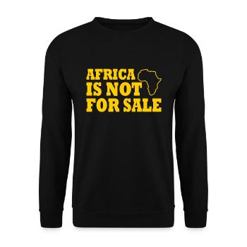 africa is not for sale - Sweat-shirt Unisexe - noir - Devant - Alina (178cm) & Michal (187cm)