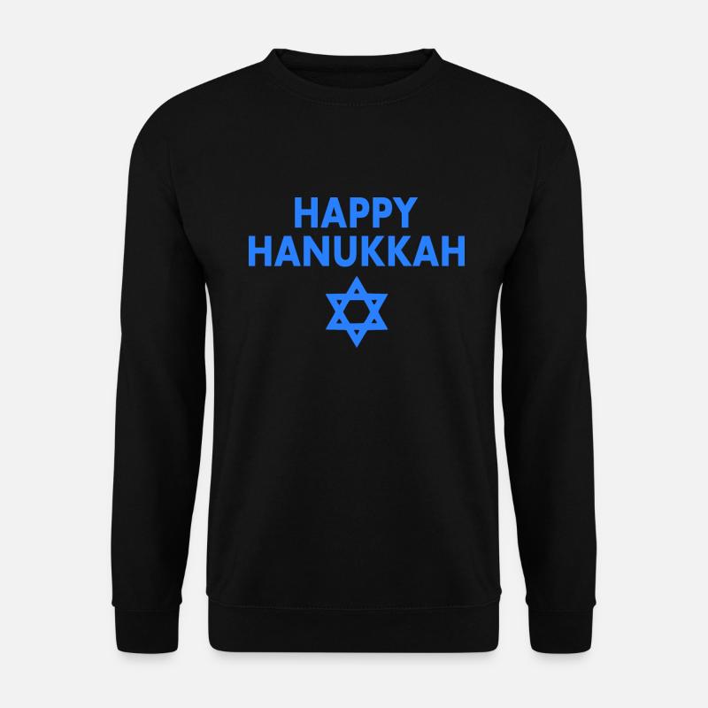 HAPPY HANUKKAH - Unisex Pullover - Schwarz