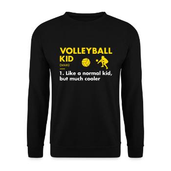 Sport Kid Definition Volleyball - Unisex Pullover - Schwarz - Vorne - Alina (178cm) & Michal (187cm)