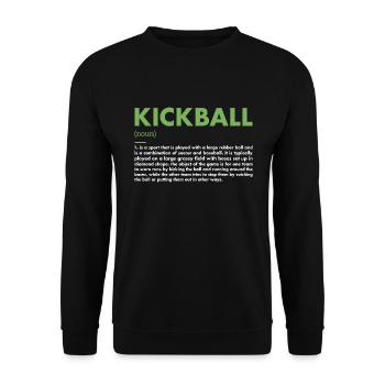 Définition du sport Kickball - Sweat-shirt Unisexe - noir - Devant - Alina (178cm) & Michal (187cm)