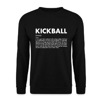 Définition du sport Kickball - Sweat-shirt Unisexe - noir - Devant - Alina (178cm) & Michal (187cm)