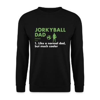 Sport Dad Definition Jorkyball - Unisex Sweatshirt - black - Front - Alina (178cm) & Michal (187cm)