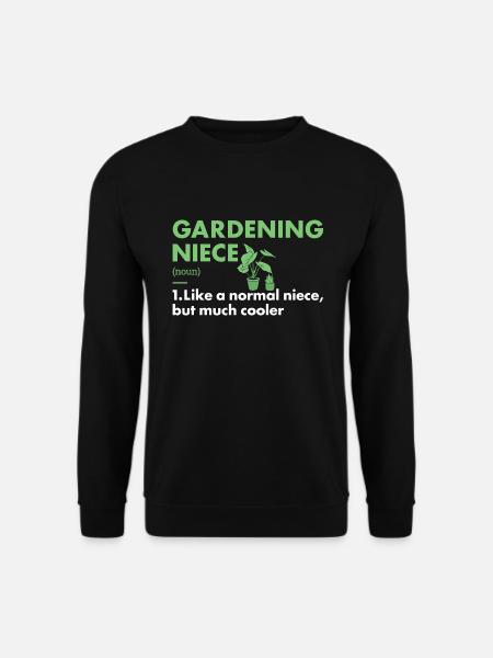 Gardener Niece Definition Gardening - Unisex Sweatshirt - black