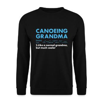 Canoeist Grandma Definition Canoeing - Unisex Sweatshirt - black - Front - Alina (178cm) & Michal (187cm)