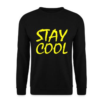 Stay cool - Unisex Pullover - Schwarz - Vorne - Alina (178cm) & Michal (187cm)