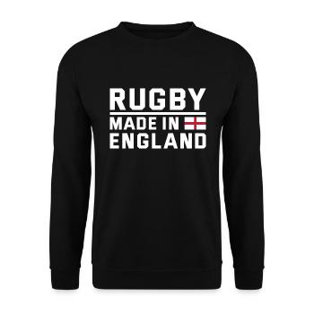 Rugby Made In England Rugby - Unisex Sweatshirt - black - Front - Alina (178cm) & Michal (187cm)