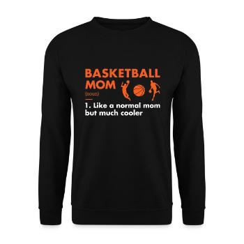 Sport Mom Definition Basketball - Unisex Sweatshirt - black - Front - Alina (178cm) & Michal (187cm)