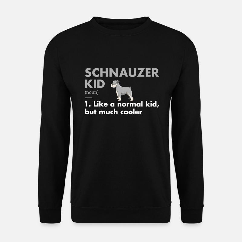 Schnauzer Kid Definition - Unisex Sweatshirt - black