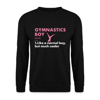 Sport Boy Gymnastics - Unisex Pullover - Schwarz - Vorne - Alina (178cm) & Michal (187cm)