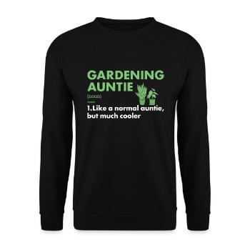 Jardinier Tante Définition Jardinage - Sweat-shirt Unisexe - noir - Devant - Alina (178cm) & Michal (187cm)