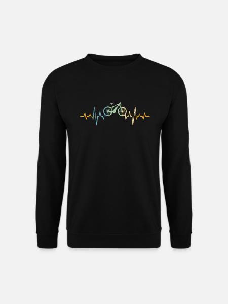 Fahrradmotiv Fahrrad Motiv Radfahrer - Unisex Pullover - Schwarz