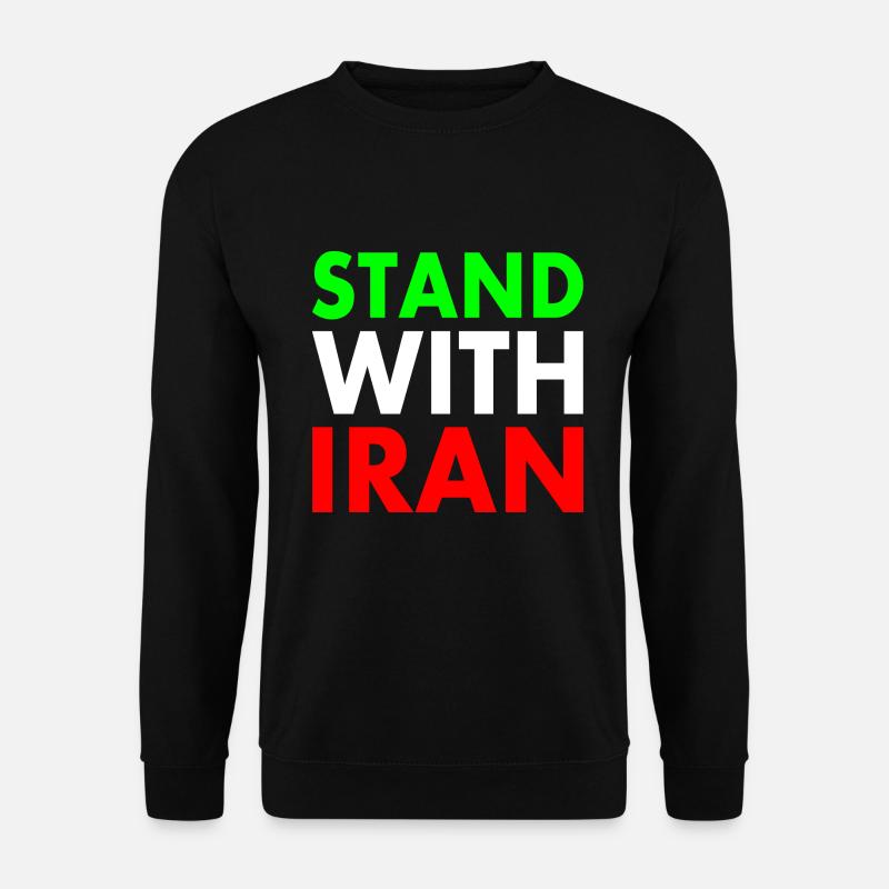 Stand with iran - Unisex Sweatshirt - black