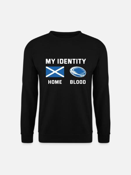 Mon identité Écosse Rugby - Sweat-shirt Unisexe - noir