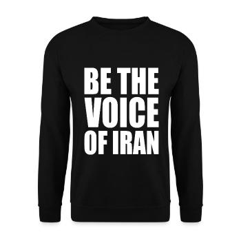 Be the voice of iran - Unisex Pullover - Schwarz - Vorne - Alina (178cm) & Michal (187cm)