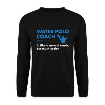 Sport Coach Definition Water Polo - Unisex Sweatshirt - black - Front - Alina (178cm) & Michal (187cm)