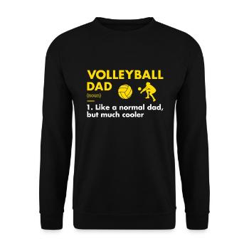 Sport Dad Definition Volleyball - Unisex Sweatshirt - black - Front - Alina (178cm) & Michal (187cm)