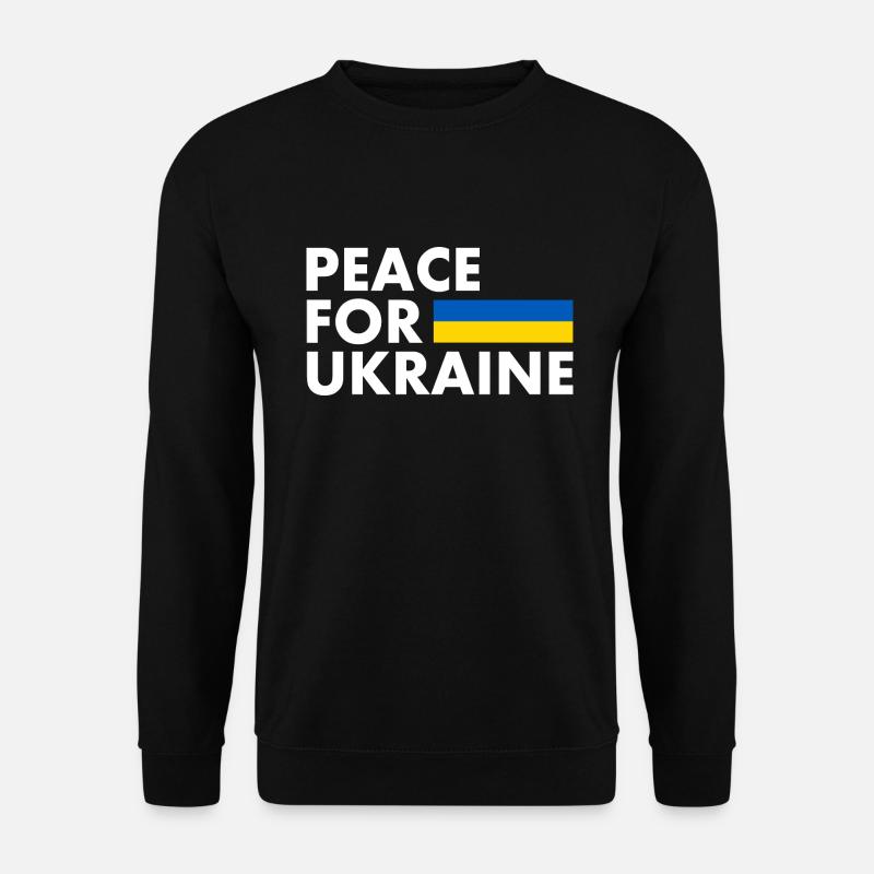 Peace for ukraine - Unisex Sweatshirt - black