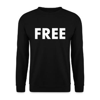 Free - Sweat-shirt Unisexe - noir - Devant - Alina (178cm) & Michal (187cm)
