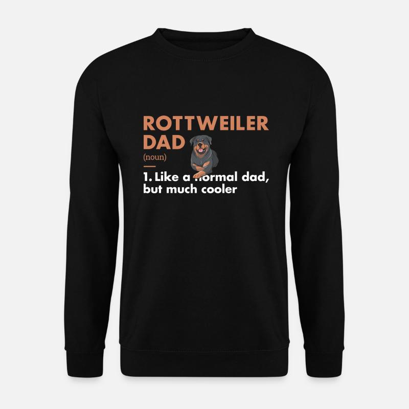 Rottweiler Dad Définition - Sweat-shirt Unisexe - noir