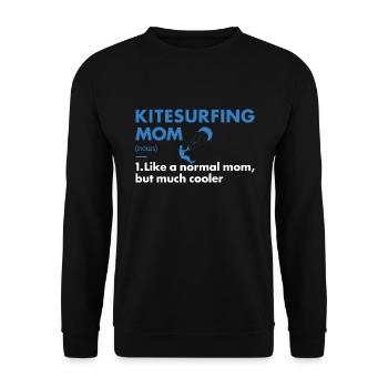 Sport Mom Kitesurfing - Unisex Sweatshirt - black - Front - Alina (178cm) & Michal (187cm)