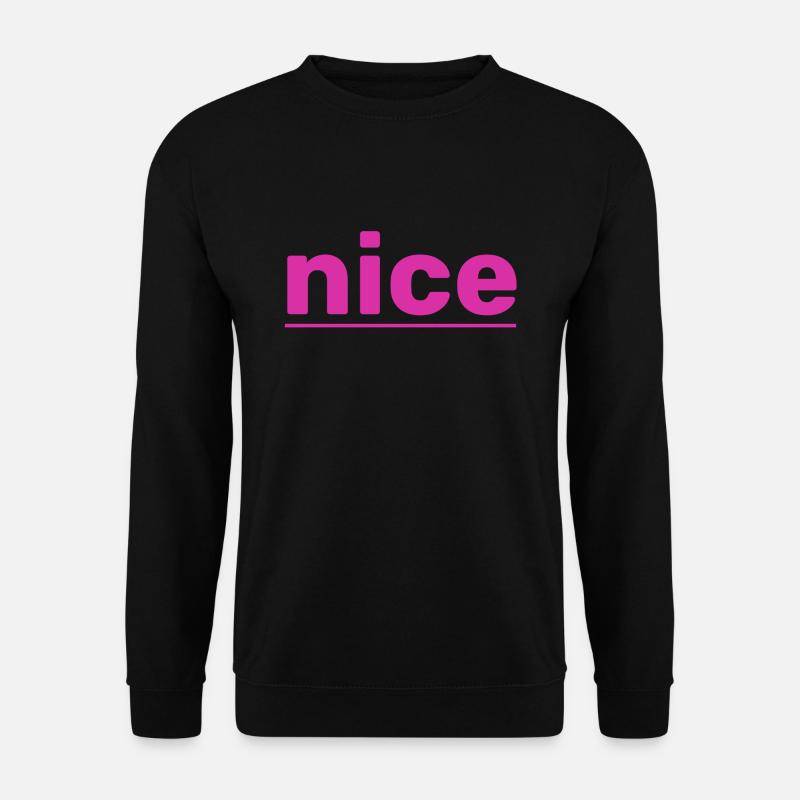 nice - Unisex Pullover - Schwarz