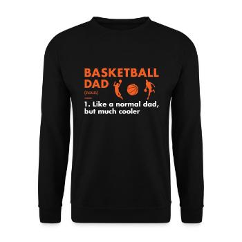 Sport Dad Definition Basketball - Unisex Sweatshirt - black - Front - Alina (178cm) & Michal (187cm)