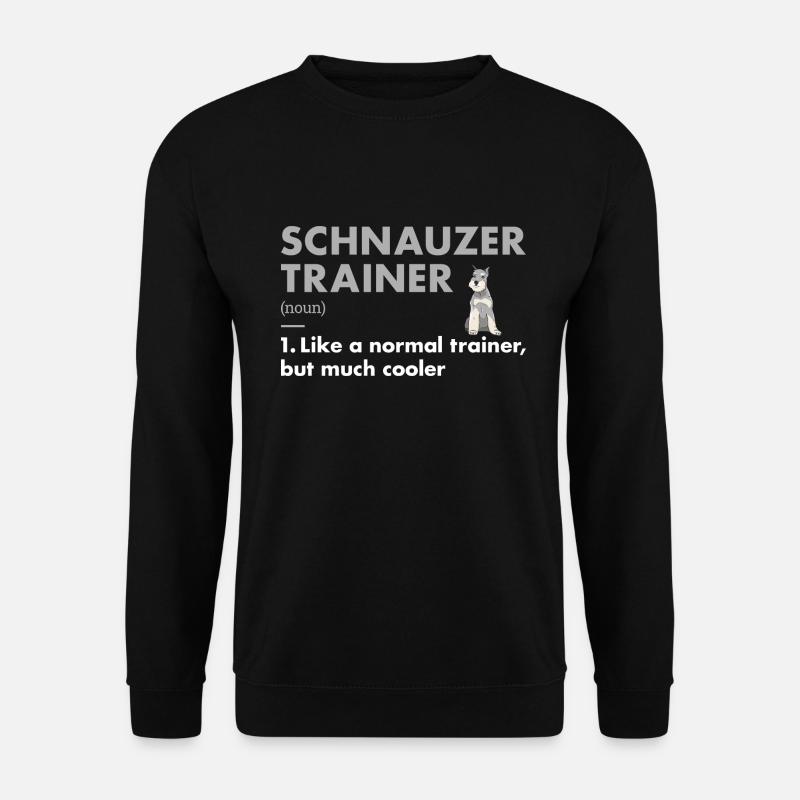 Schnauzer Trainer Definiton - Unisex Pullover - Schwarz
