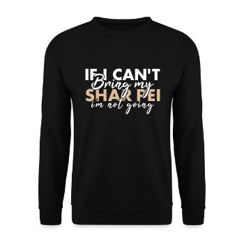 Amenez mon Shar Pei, je n’irai pas - Sweat-shirt Unisexe - noir - Devant - Alina (178cm) & Michal (187cm)