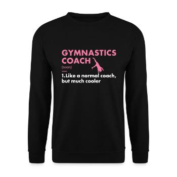 Sport Coach Gymnastics - Unisex Sweatshirt - black - Front - Alina (178cm) & Michal (187cm)