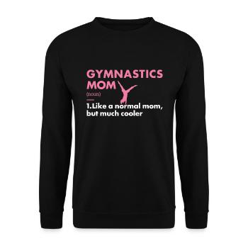 Sport Mom Gymnastics - Unisex Sweatshirt - black - Front - Alina (178cm) & Michal (187cm)