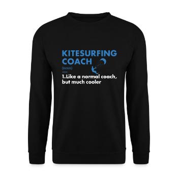 Coach sportif Kitesurf - Sweat-shirt Unisexe - noir - Devant - Alina (178cm) & Michal (187cm)