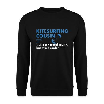 Sport Cousin Kitesurfing - Unisex Sweatshirt - black - Front - Alina (178cm) & Michal (187cm)