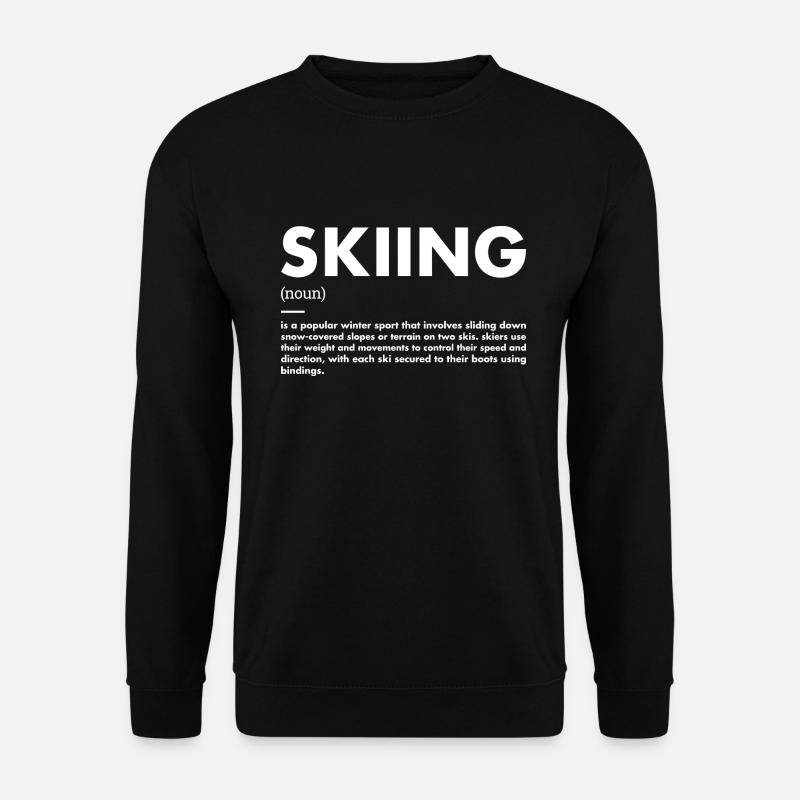 Sport Definition Skiing - Unisex Sweatshirt - black