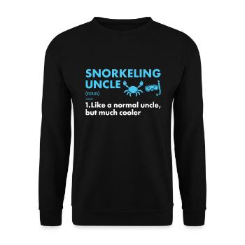 Snorkeler Oncle Définition Snorkeling - Sweat-shirt Unisexe - noir - Devant - Alina (178cm) & Michal (187cm)