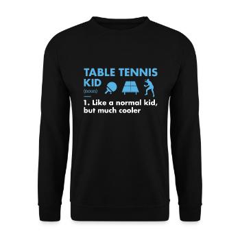 Sport Kid Definition Table Tennis - Unisex Sweatshirt - black - Front - Alina (178cm) & Michal (187cm)