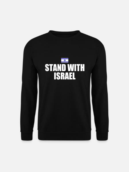 Stand with israel - Unisex Pullover - Schwarz