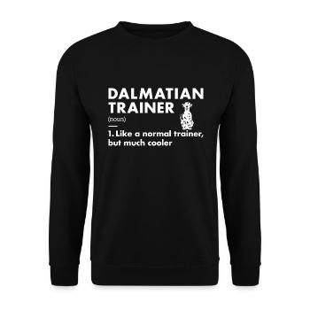 Dalmatian Trainer Definiton - Unisex Sweatshirt - black - Front - Alina (178cm) & Michal (187cm)