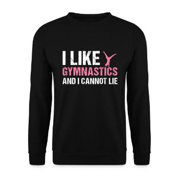 Sport J’aime la gymnastique - Sweat-shirt Unisexe - noir - Devant - Alina (178cm) & Michal (187cm)