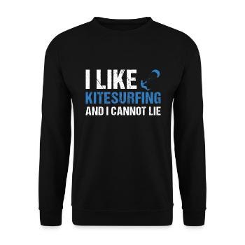 Sport J’aime le kitesurf - Sweat-shirt Unisexe - noir - Devant - Alina (178cm) & Michal (187cm)