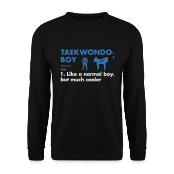 Sport Boy Définition Taekwondo - Sweat-shirt Unisexe - noir - Devant - Alina (178cm) & Michal (187cm)