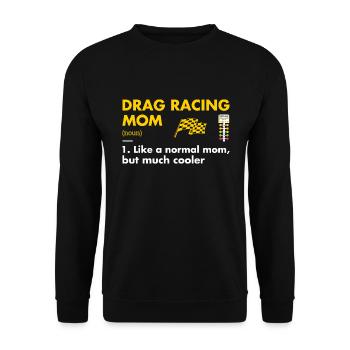 Sport Mom Définition Drag Racing - Sweat-shirt Unisexe - noir - Devant - Alina (178cm) & Michal (187cm)