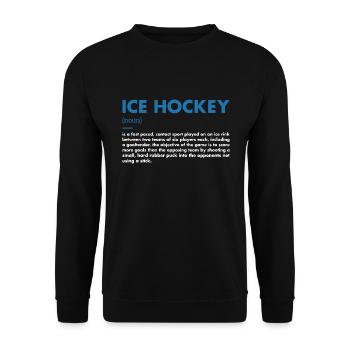 Sport Definition Ice Hockey - Unisex Pullover - Schwarz - Vorne - Alina (178cm) & Michal (187cm)