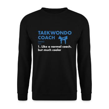 Sport Coach Definition Taekwondo - Unisex Sweatshirt - black - Front - Alina (178cm) & Michal (187cm)