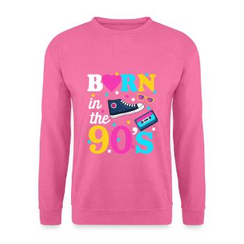 Né dans les années 90 j'adore danser - Sweat-shirt Unisexe - rose - Devant
