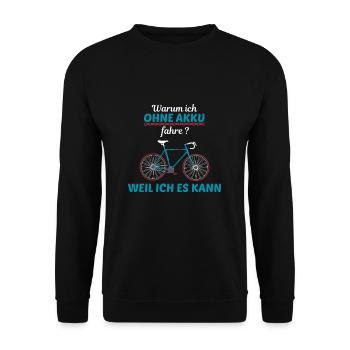 Rennrad Tshirt Fahrradfahren Triathlon Training - Unisex Pullover - Schwarz - Vorne - Alina (178cm) & Michal (187cm)