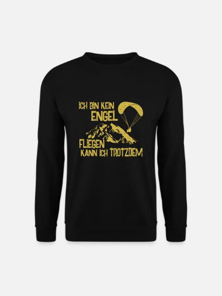 Gleitschirmflieger segelt Gleitschirm - Unisex Pullover - Schwarz
