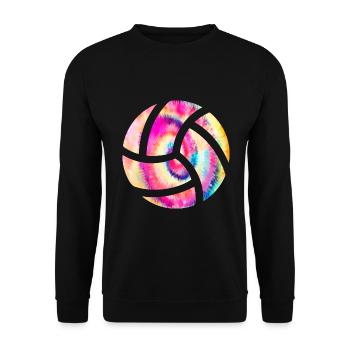 Volleyball Bunt - Unisex Pullover - Schwarz - Vorne - Alina (178cm) & Michal (187cm)