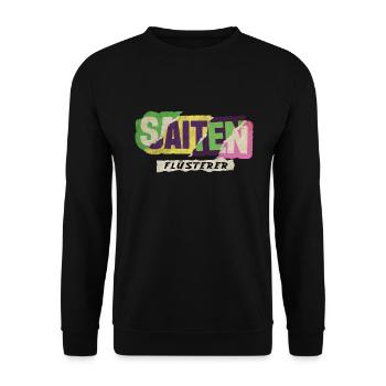 Saiten Flüsterer - Unisex Pullover - Schwarz - Vorne - Alina (178cm) & Michal (187cm)